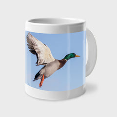 A great gift for sporting dog and waterfowl lovers! A fabulous photo of a Mallard Duck, printed on a 12oz white ceramic coffee mug - also available as a set of 4 (four).