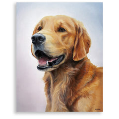 Golden Retriever Painting, 12x16" hand mounted reproduction of artist Zann Hemphill's original oil paintings on Museum-Grade Archival Canvas from Rascals Sporting Dogs